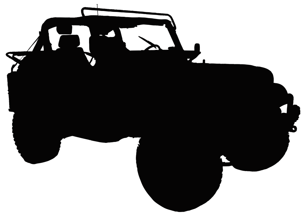 OnlineLabels Clip Art - Jeep Silhouette